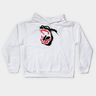 scary teeth face mask Kids Hoodie